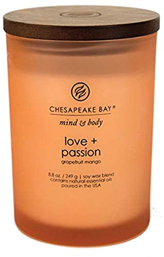 Chesapeake Bay Candle PT31905 Scented Candle, Love + Passion (Grapefruit Mango), Medium, Home Décor