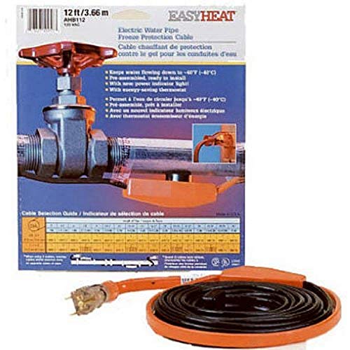 Easy Heat AHB-016 Cold Weather Valve and Pipe Heating Cable, 6-Feet